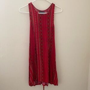 Kendall and Kylie Red Lace Up Dress Medium